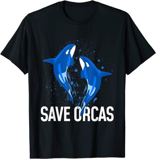 Save orcas orca whale killer whale art design T-Shirt