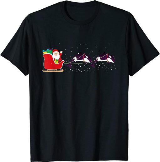 Orca Santa Christmas Sleigh - Funny Orca Xmas T-Shirt