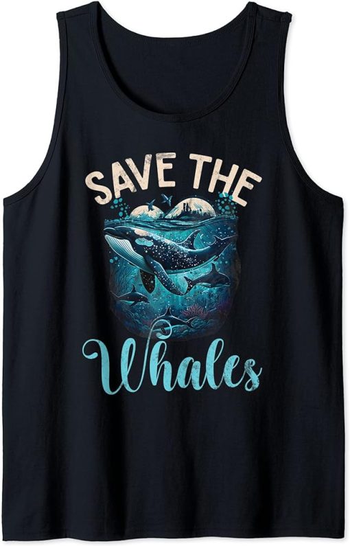 Whales Watch Dolphin Pottwhal Funny Saying Orca Whale Tank Top