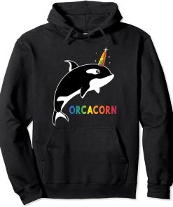 Orca whale art T shirt for women & men, Killerwhale Orcas Pullover Hoodie