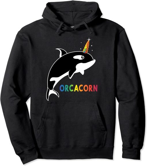 Orca whale art T shirt for women & men, Killerwhale Orcas Pullover Hoodie