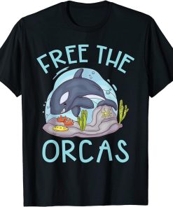 Free the Orcas Whale T-Shirt