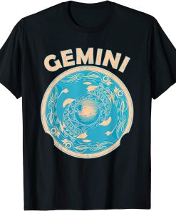 Gemini Zodiac Sign Cute Orca T-Shirt